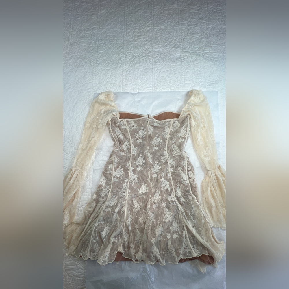 House of CB Analissa Vintage Cream Lace Corset Dress - Picture 11 of 14